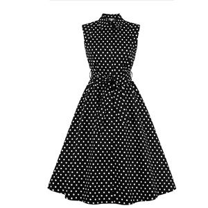 Unbranded Cotton Polka dot summer shirtdress